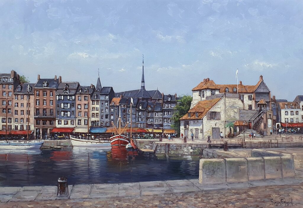 Honfleur France painting artist Simon Balyon