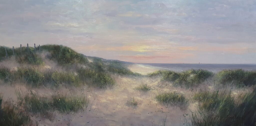 Beach Sea Dunes Coast Painting artist Simon Balyon